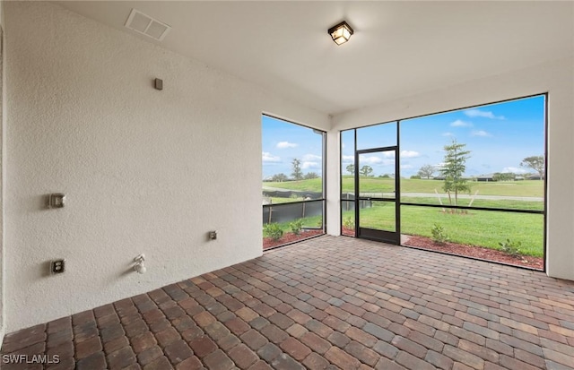 3056 Weston Manor Dr, Alva, FL 33920 - unfurnished sunroom featuring visible vents