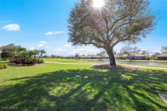 19765 Vintage Trace Cir, Estero, FL 33967 - view of property's community with a yard, a residential view, and a water view