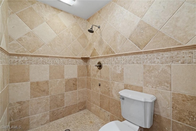 20732 Charing Cross Cir, Estero, FL 33928 - bathroom featuring a tile shower and toilet