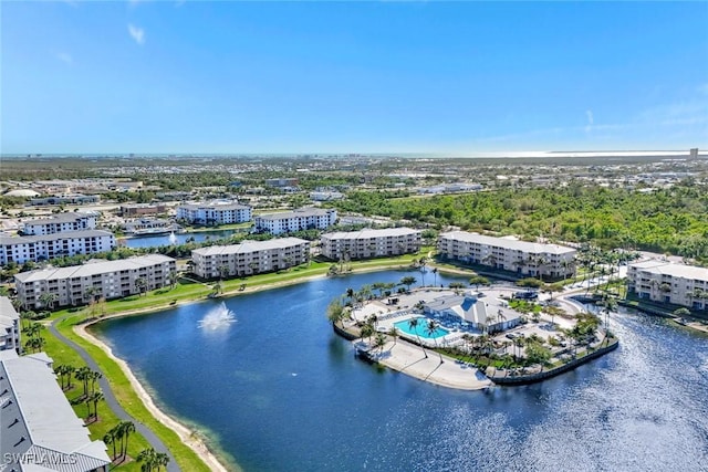16605 Lake Circle Dr Unit 337, Fort Myers, FL 33908 - birds eye view of property with a water view