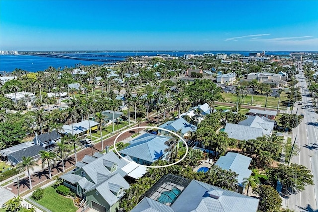 621 Trabue Ave, Punta Gorda, FL 33950 - aerial view featuring a residential view and a water view