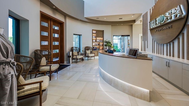 view of reception area