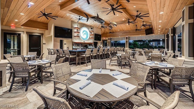 view of patio featuring outdoor dining space