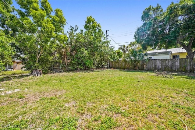 3652 Hibiscus Ave, Naples, FL 34104 - view of yard with fence