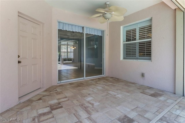 24840 Divot Dr, Bonita Springs, FL 34135 - view of patio / terrace with a ceiling fan