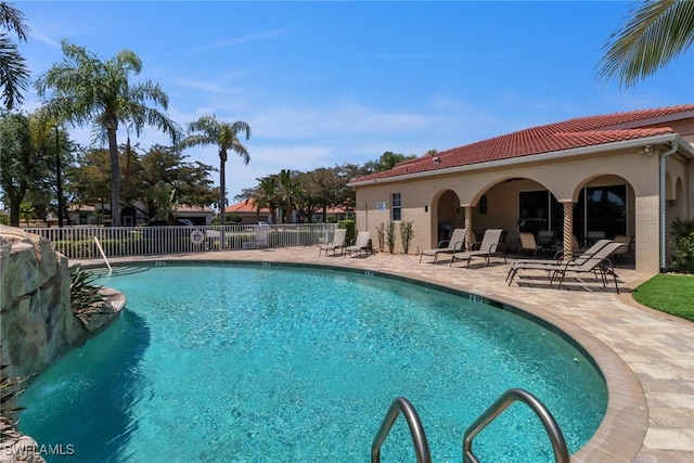 24840 Divot Dr, Bonita Springs, FL 34135 - community pool featuring a patio area