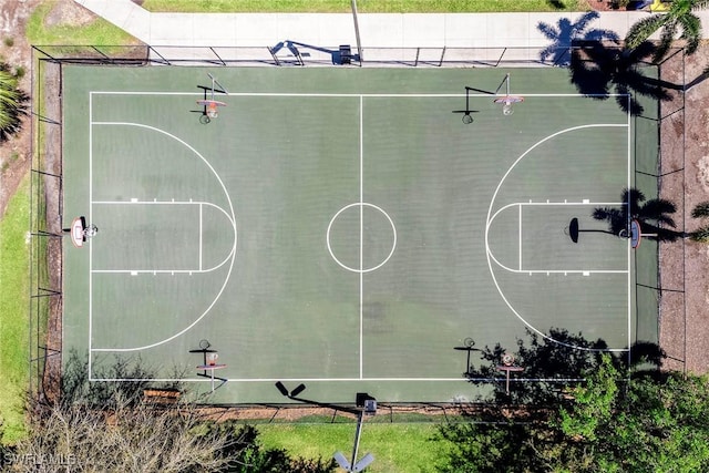 view of sport court featuring community basketball court