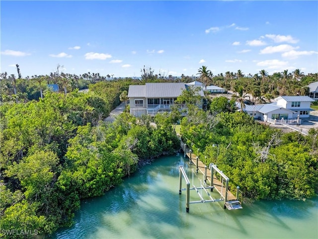 16543 Captiva Dr, Captiva, FL 33924 - birds eye view of property featuring a water view