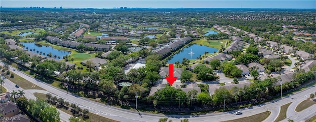 20695 Country Barn Dr, Estero, FL 33928 - bird's eye view featuring a residential view and a water view