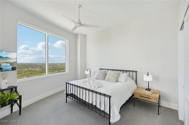 4971 Bonita Bay Blvd Unit Ph2503, Bonita Springs, FL 34134 - carpeted bedroom featuring multiple windows and ceiling fan