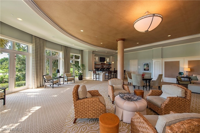 4971 Bonita Bay Blvd Unit Ph2503, Bonita Springs, FL 34134 - community lobby with recessed lighting and ornamental molding