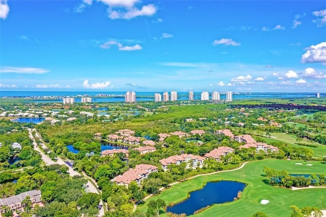 4971 Bonita Bay Blvd Unit Ph2503, Bonita Springs, FL 34134 - aerial perspective of suburban area with a nearby body of water and a golf course