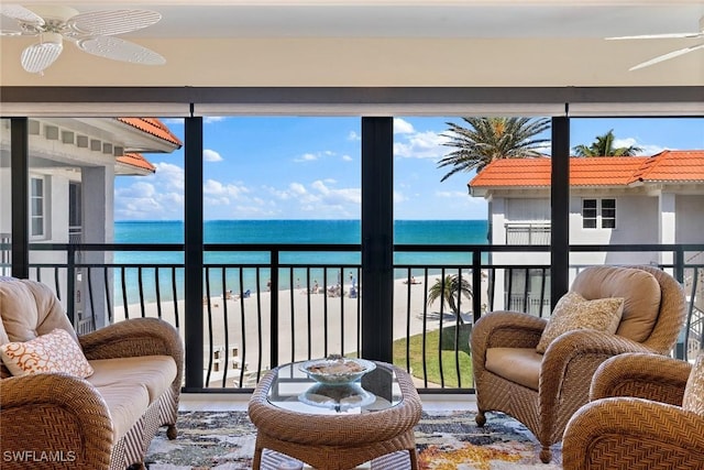 3333 Gulf Shore Blvd N Unit 4, Naples, FL 34103 - interior space featuring plenty of natural light and a water view