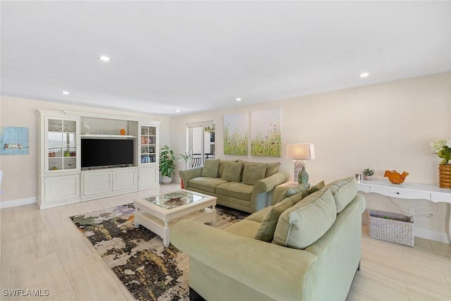 3333 Gulf Shore Blvd N Unit 4, Naples, FL 34103 - living area with recessed lighting and baseboards