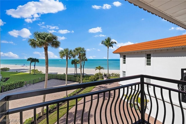 3333 Gulf Shore Blvd N Unit 4, Naples, FL 34103 - balcony with a view of the beach and a water view