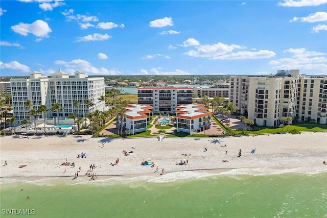 3333 Gulf Shore Blvd N Unit 4, Naples, FL 34103 - birds eye view of property with a beach view and a water view