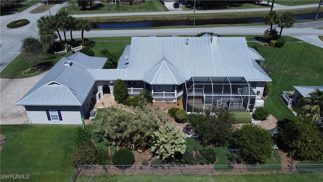 234 W Circle Dr, Clewiston, FL 33440 - drone / aerial view featuring a water view