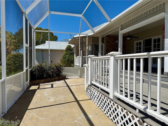 234 W Circle Dr, Clewiston, FL 33440 - sunroom / solarium featuring ceiling fan