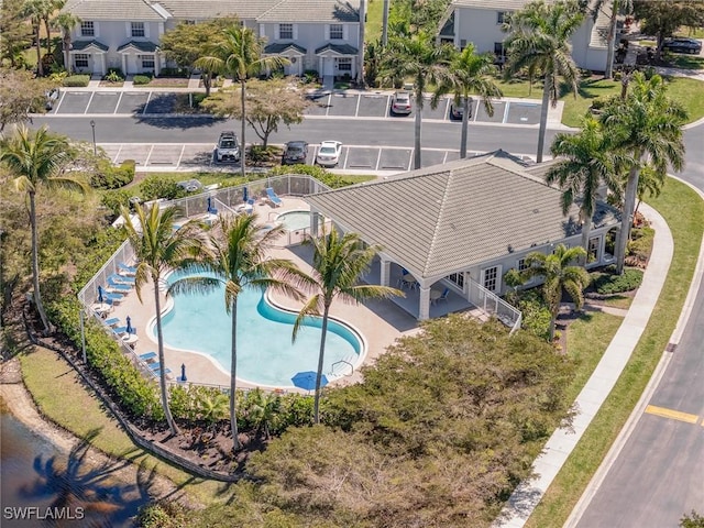 birds eye view of property