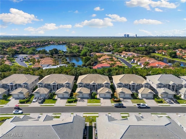 238 Indies Dr E Unit 101, Naples, FL 34114 - aerial view featuring a residential view and a water view
