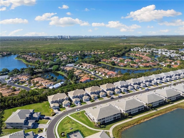 238 Indies Dr E Unit 101, Naples, FL 34114 - bird's eye view with a residential view and a water view