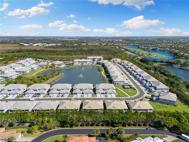 238 Indies Dr E Unit 101, Naples, FL 34114 - aerial view with a residential view and a water view