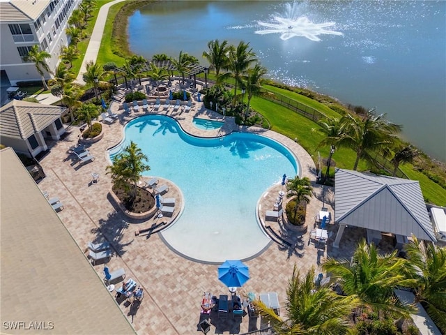 238 Indies Dr E Unit 101, Naples, FL 34114 - pool featuring a water view