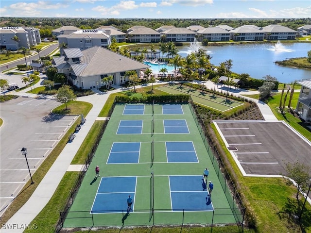 238 Indies Dr E Unit 101, Naples, FL 34114 - aerial view with a residential view and a water view