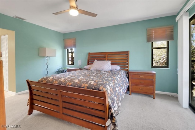 4764 Pembrooke Ln, Bonita Springs, FL 34134 - bedroom with baseboards, visible vents, and carpet