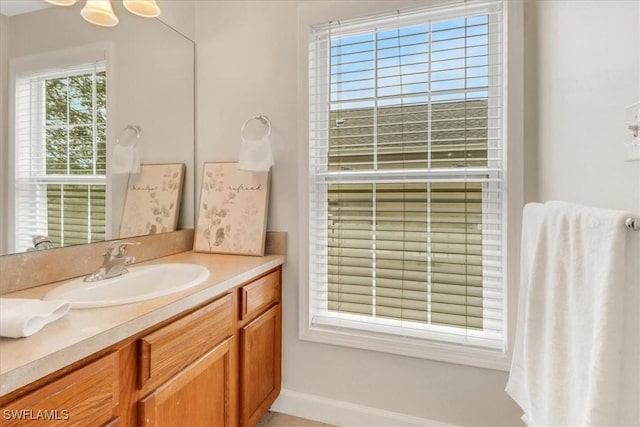 bathroom with vanity