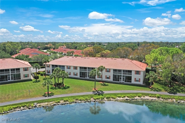 529 Mardel Dr Unit 311, Naples, FL 34104 - aerial view of property and surrounding area with a nearby body of water
