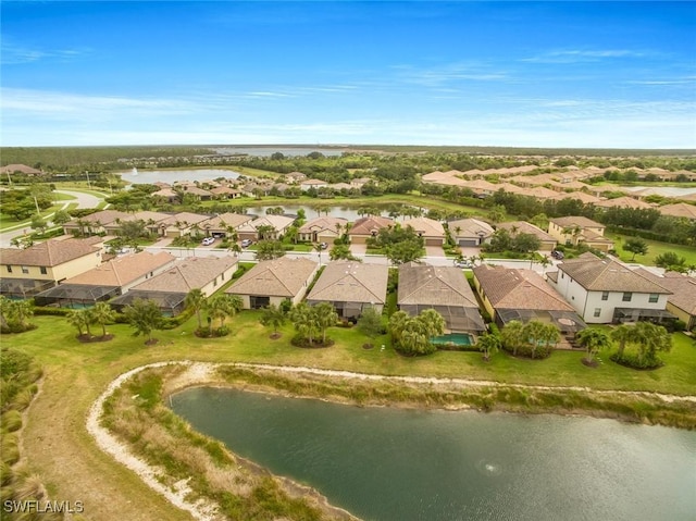 20240 Black Tree Ln, Estero, FL 33928 - drone / aerial view with a residential view and a water view
