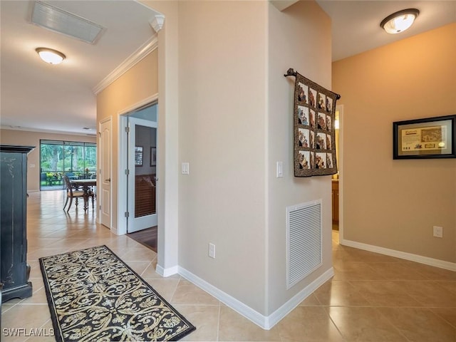 20240 Black Tree Ln, Estero, FL 33928 - corridor with light tile patterned floors, baseboards, and visible vents