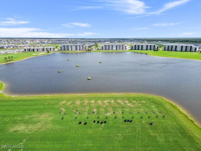 6058 National Blvd Unit 327, Ave Maria, FL 34142 - birds eye view of property featuring a water view