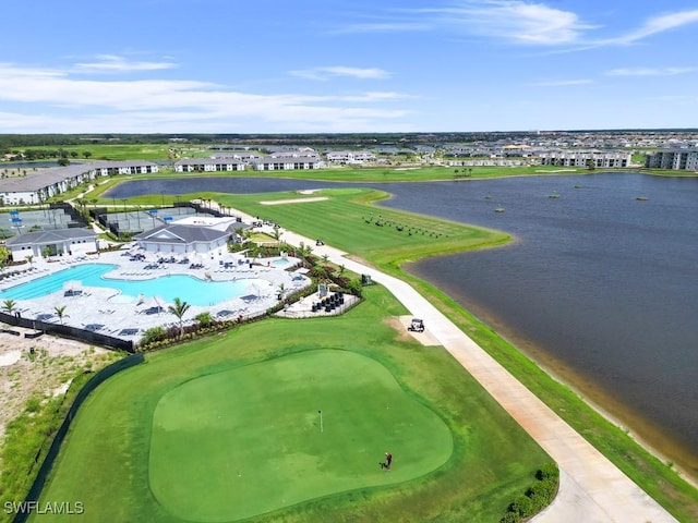 6058 National Blvd Unit 327, Ave Maria, FL 34142 - drone / aerial view with a water view