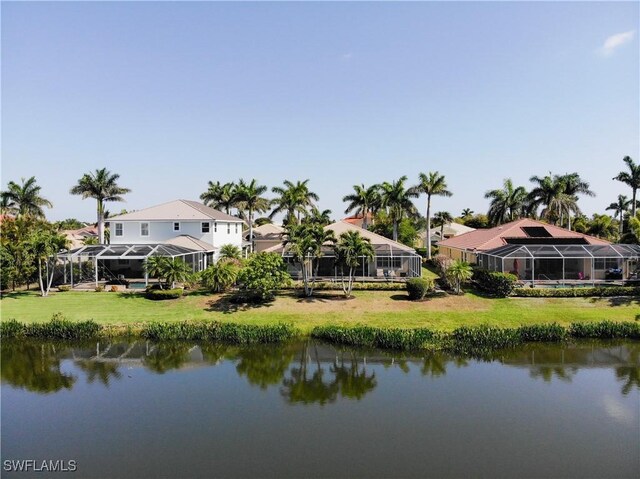 2604 Stonyhill Ct, Cape Coral, FL 33991 - view of water feature featuring a residential view