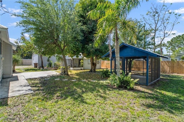 290 Granada Blvd, Fort Myers, FL 33905 - view of yard with fence and a gazebo