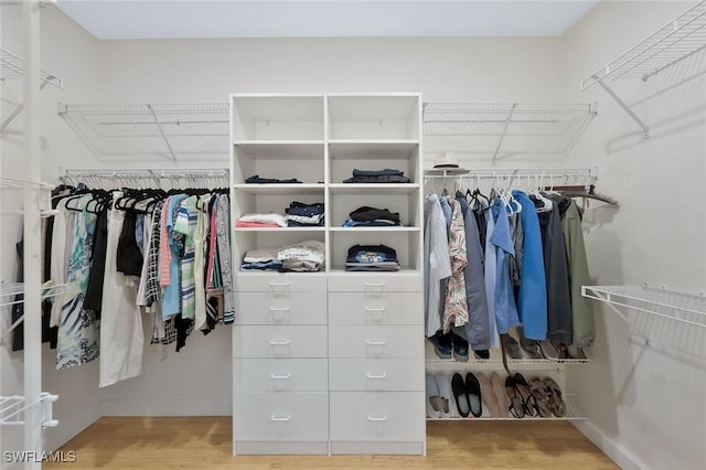 41 5th St, Bonita Springs, FL 34134 - spacious closet featuring wood finished floors