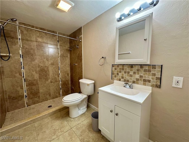 1434 Alhambra Dr, Fort Myers, FL 33901 - full bathroom featuring tile patterned flooring, vanity, toilet, and tiled shower
