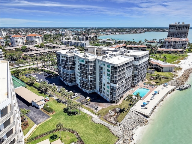 1070 S Collier Blvd Unit 507, Marco Island, FL 34145 - bird's eye view with a view of city and a water view
