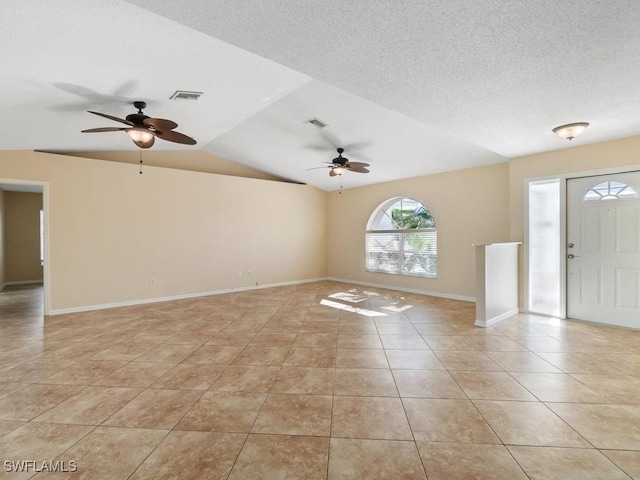 4538 SE 6th Ct, Cape Coral, FL 33904 - foyer entrance featuring light tile patterned flooring, visible vents, and ceiling fan
