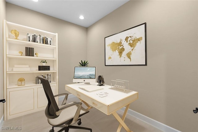 7282 Saona Ct, Naples, FL 34113 - office featuring baseboards and recessed lighting