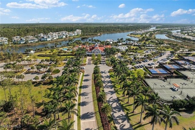 7282 Saona Ct, Naples, FL 34113 - aerial view of residential area featuring a nearby body of water
