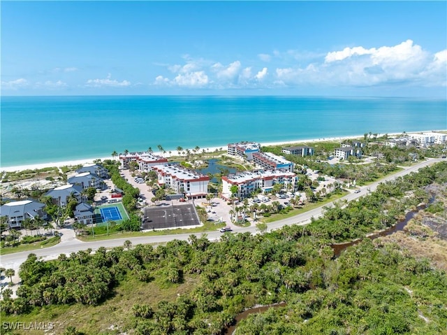 2445 W Gulf Dr Unit 21E, Sanibel, FL 33957 - aerial view with a water view