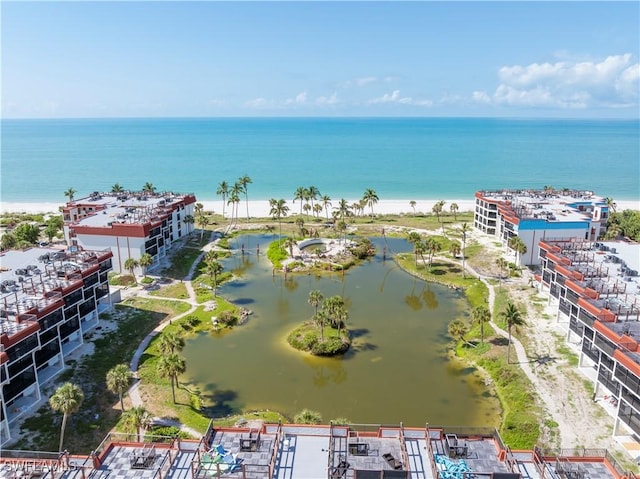 2445 W Gulf Dr Unit 21E, Sanibel, FL 33957 - aerial view featuring a water view