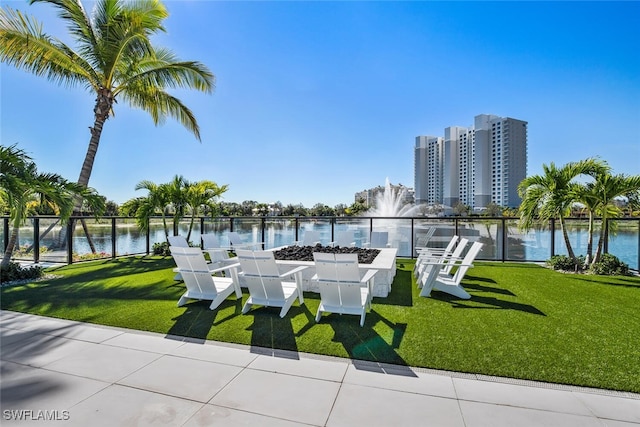 13945 Old Coast Rd Unit 302, Naples, FL 34110 - view of patio / terrace with a water view
