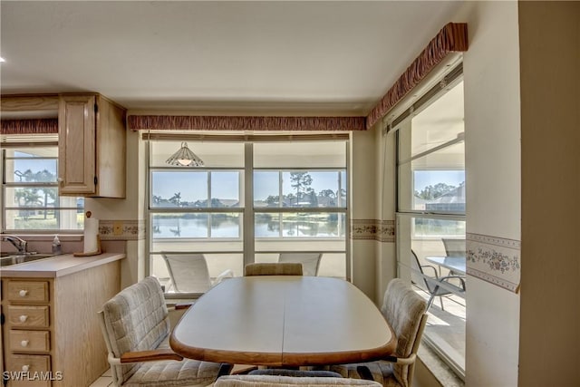 view of dining space