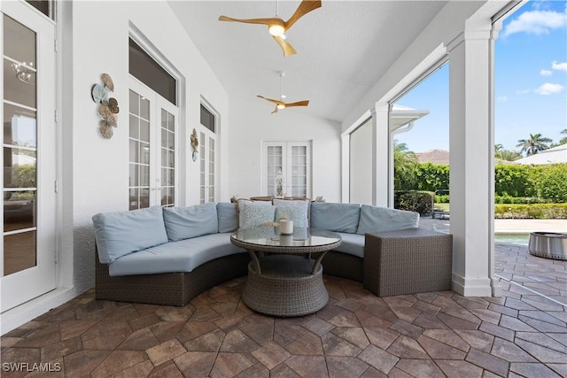 505 Harbour Dr, Naples, FL 34103 - sunroom with french doors