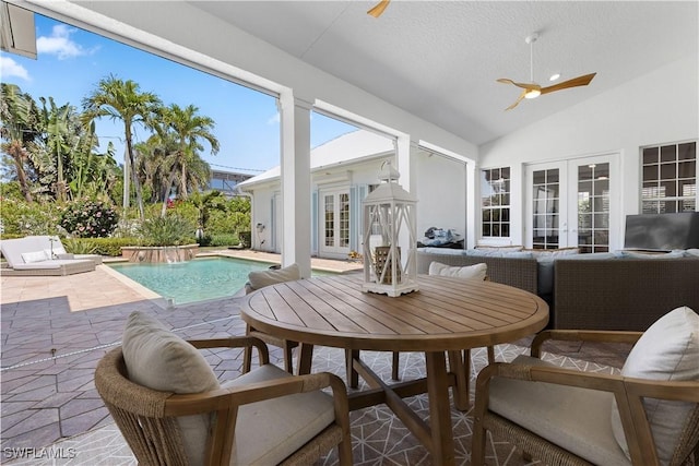 505 Harbour Dr, Naples, FL 34103 - sunroom / solarium featuring french doors