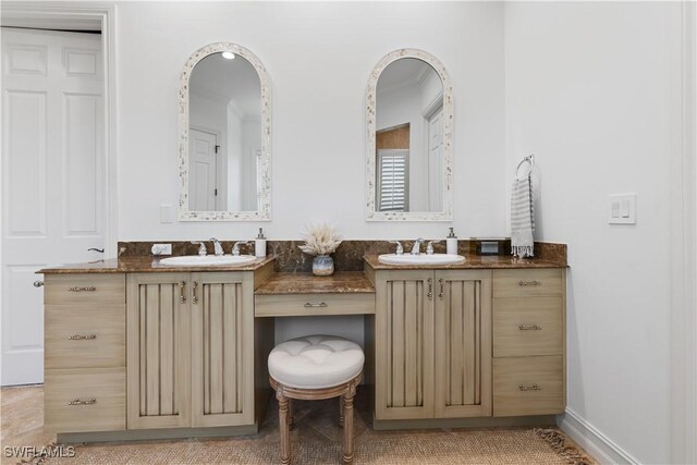 505 Harbour Dr, Naples, FL 34103 - full bath featuring double vanity and a sink